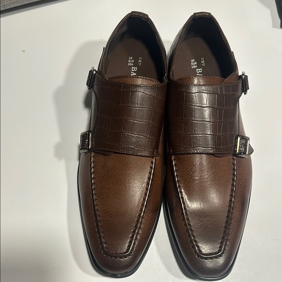 Men's Brown Leather Dress Shoes bundle and get another free - Picture 3 of 3